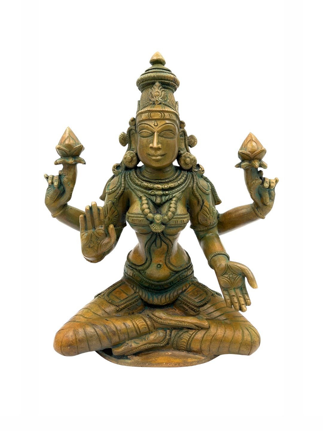 

Bhunes Gold Toned Religious Idol Showpiece