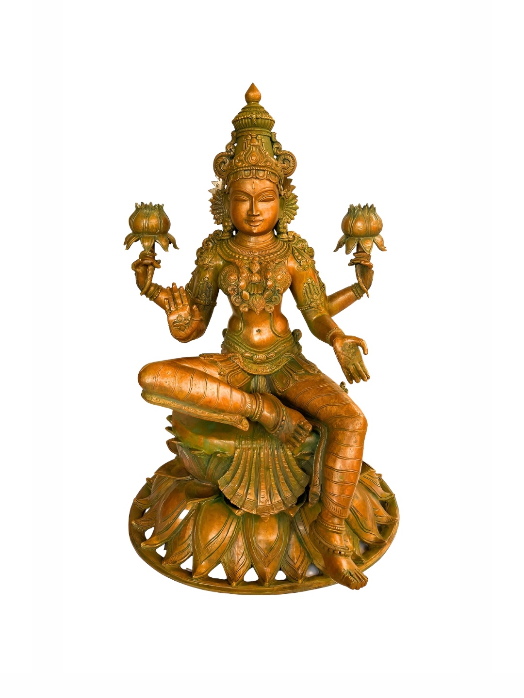 

Bhunes Gold-Toned Brass Religious Idol Showpiece