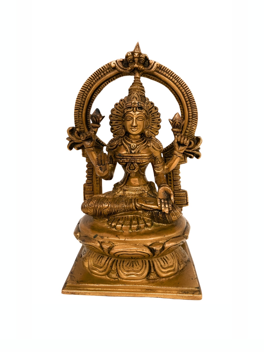 

Bhunes Gold Toned Lakshmi Idol Brass Showpiece