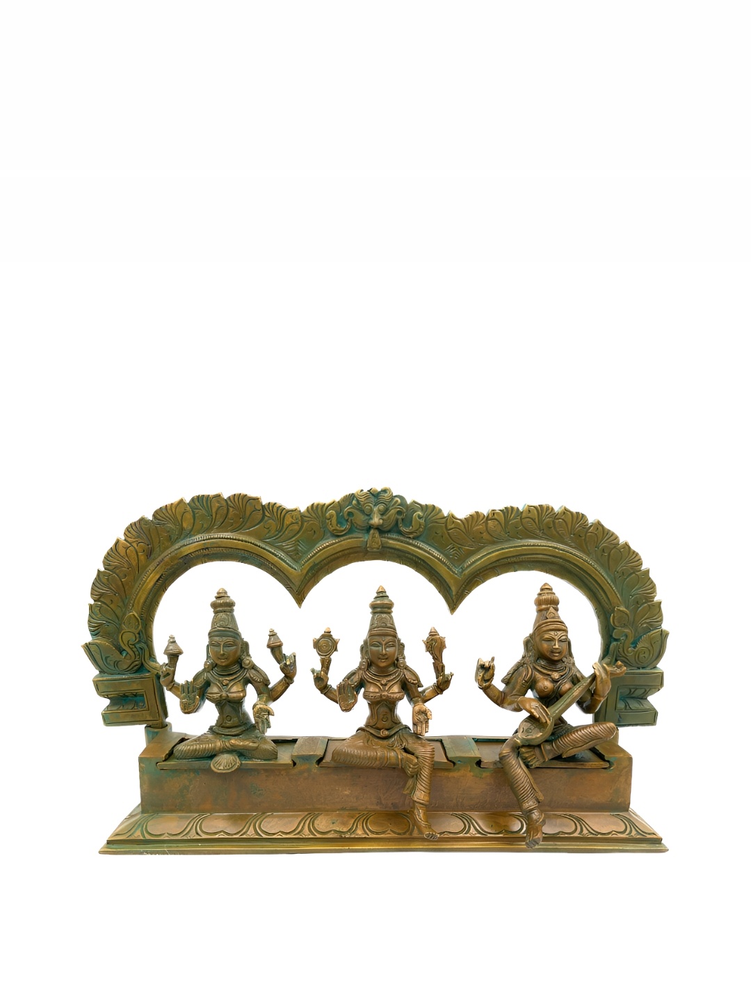 

Bhunes Gold Toned Lakshmi Idol Brass Showpiece