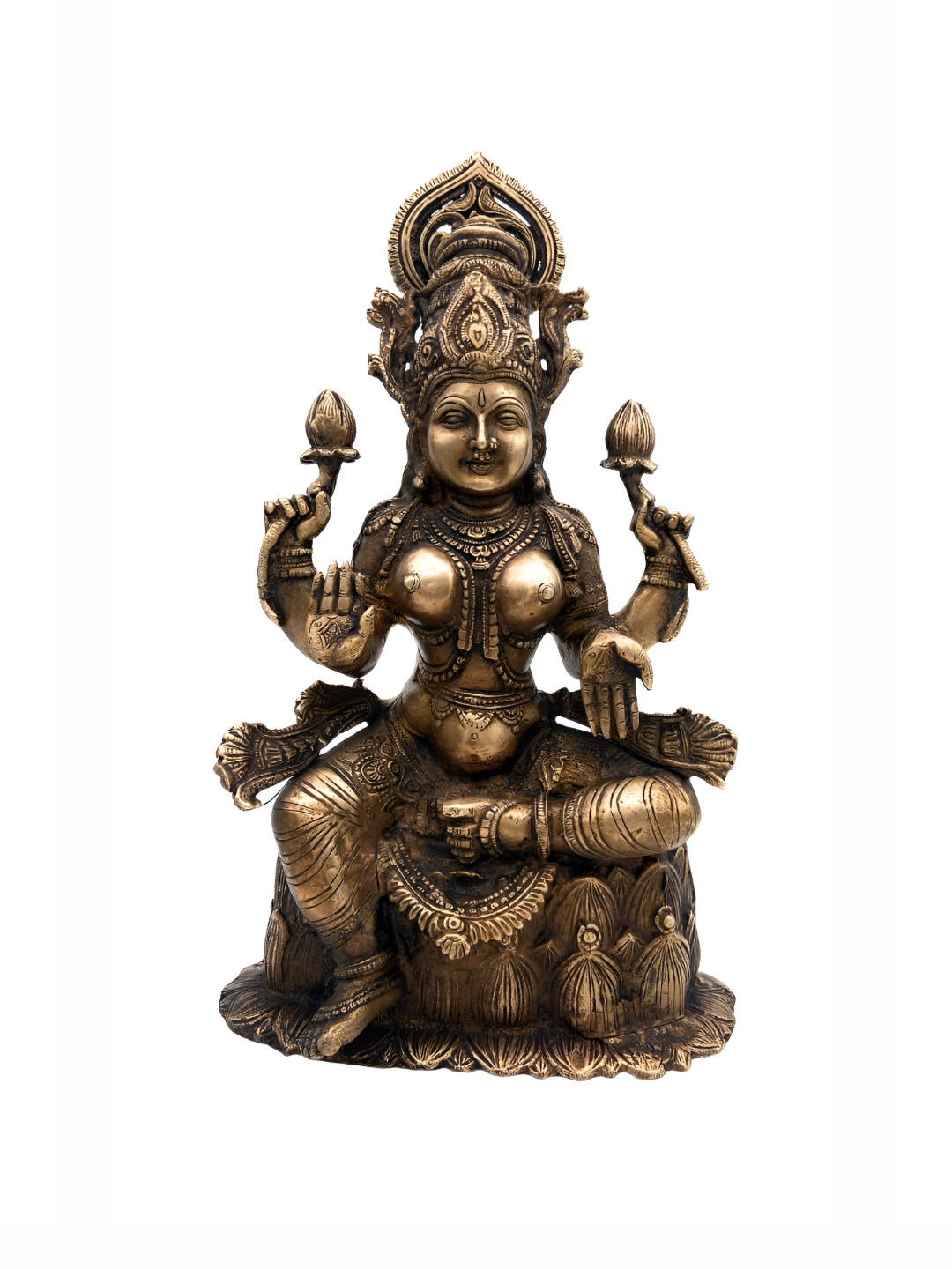 

Bhunes Gold-Toned Brass Religious Idol Showpiece