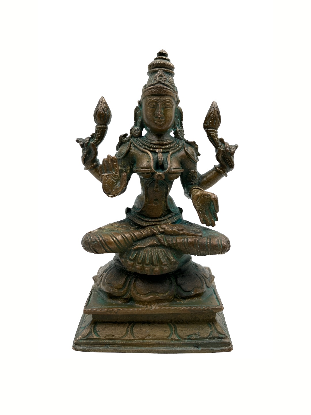 

Bhunes Gold Toned Lakshmi Idol Brass Showpiece