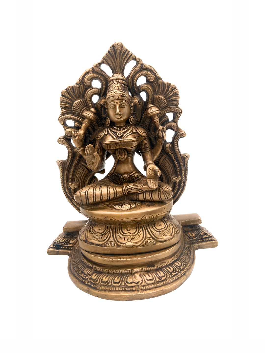 

Bhunes Gold Toned Religious Idol Showpiece