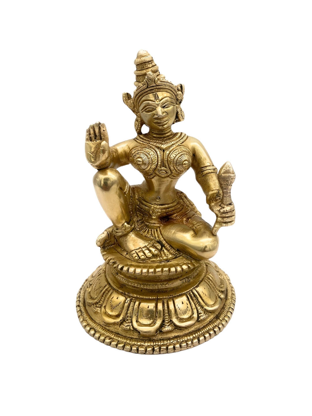 

Bhunes Gold Toned Religious Idol Showpiece