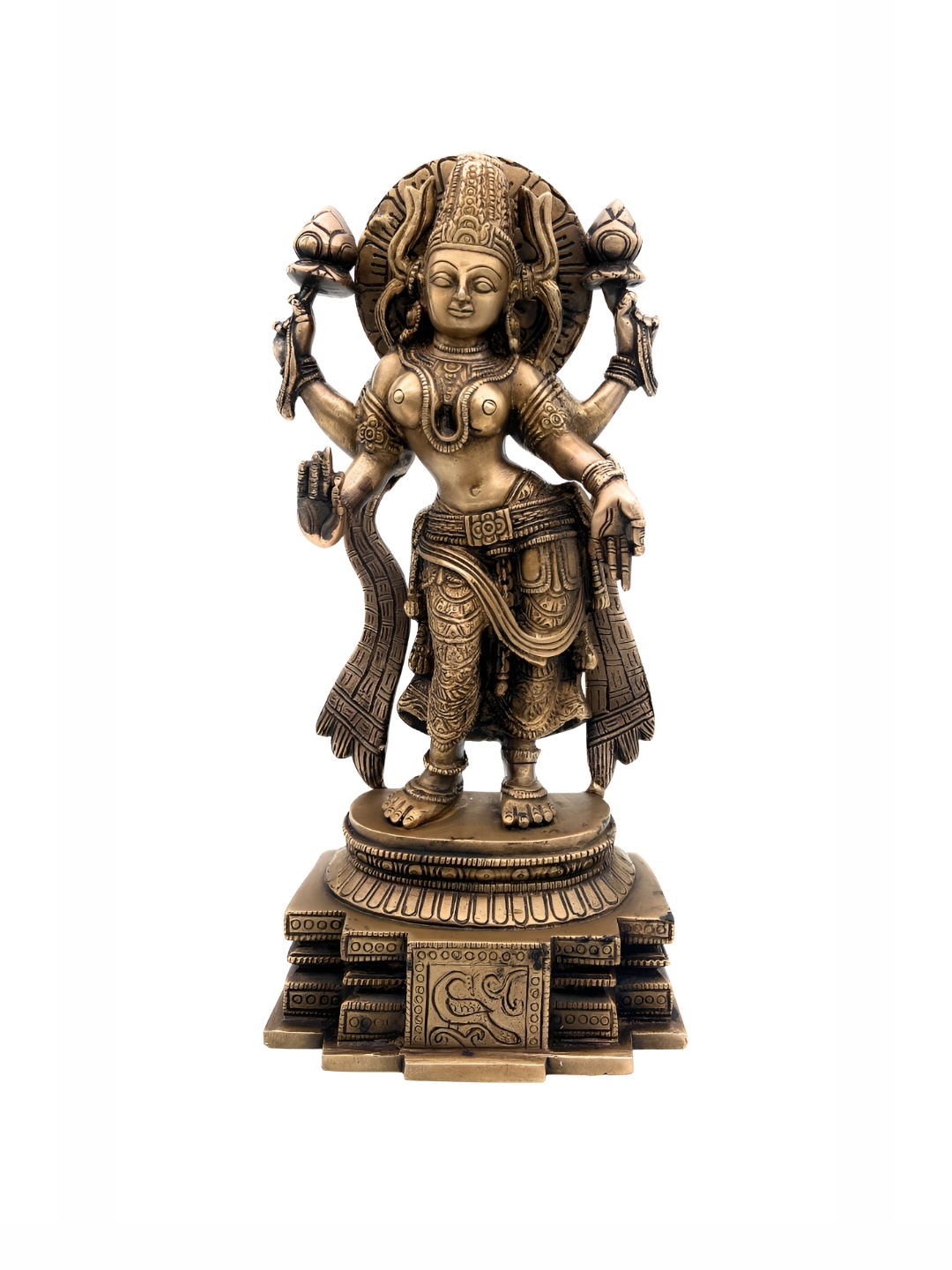 

Bhunes Gold Toned Religious Idol Showpiece