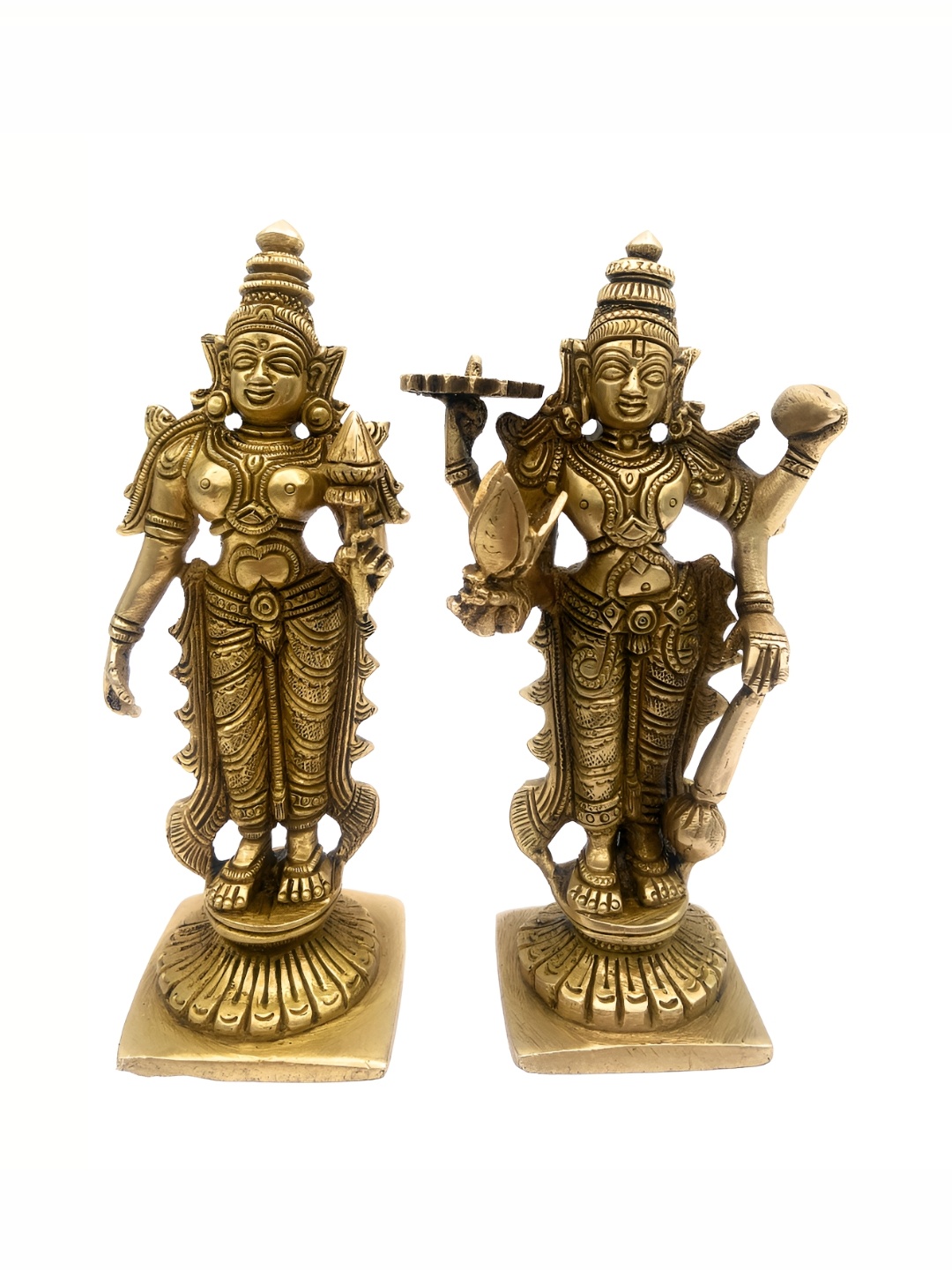 

Bhunes Gold-Toned Brass Religious Idol Showpiece