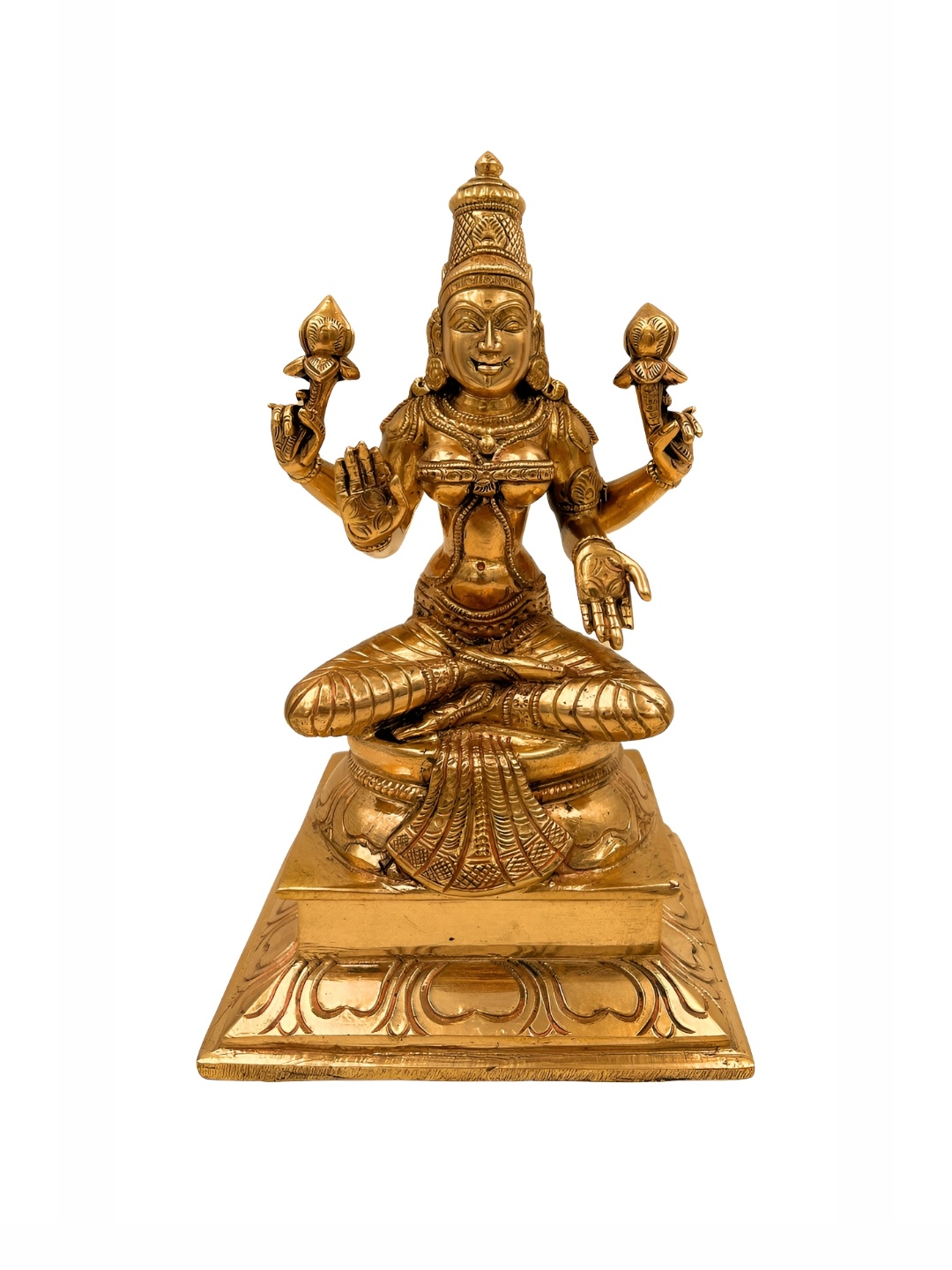

Bhunes Gold-Toned Brass Religious Idol Showpiece