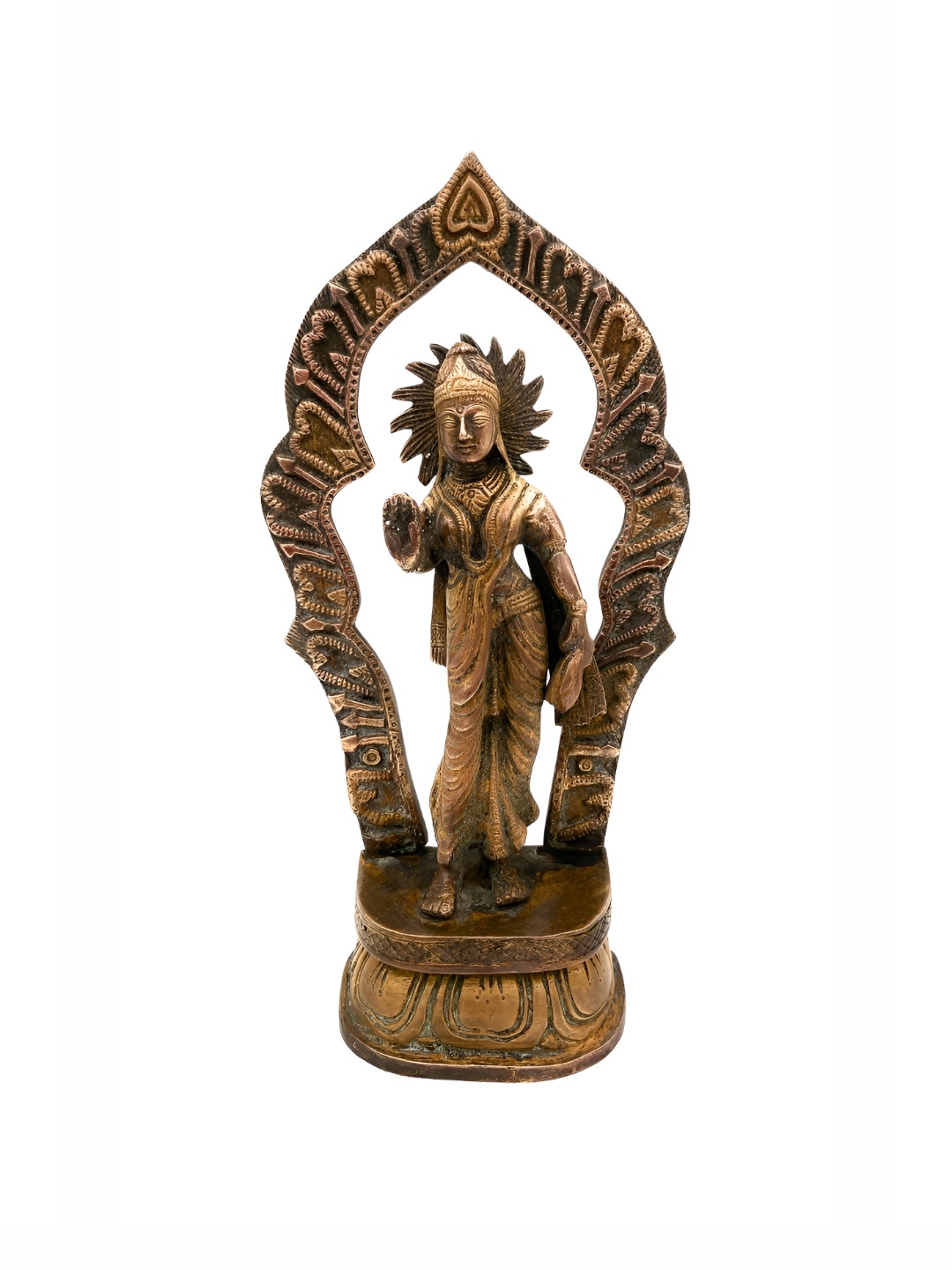 

Bhunes Gold-Toned Brass Religious Idol Showpiece