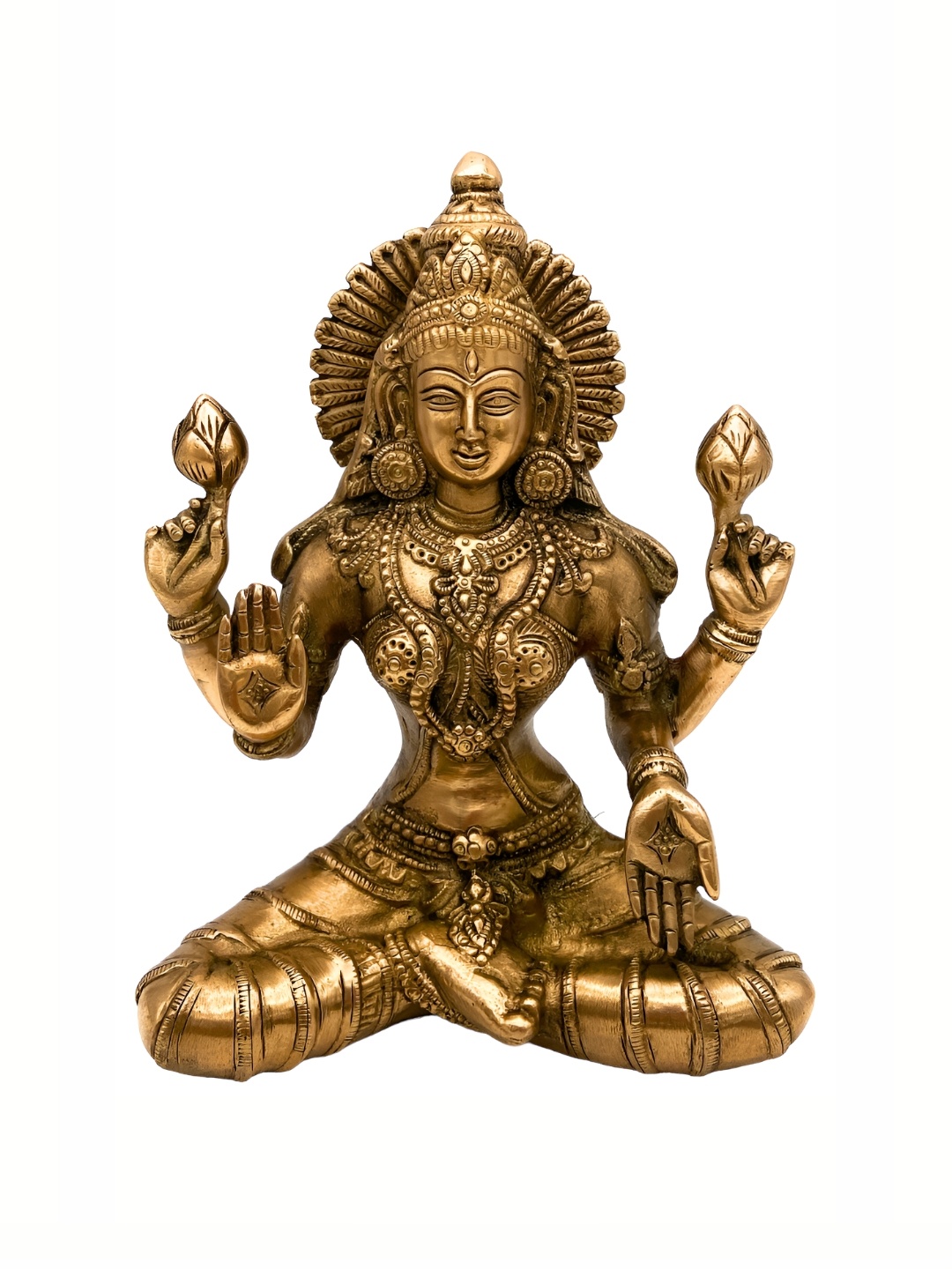 

Bhunes Gold Toned Religious Idol Showpiece