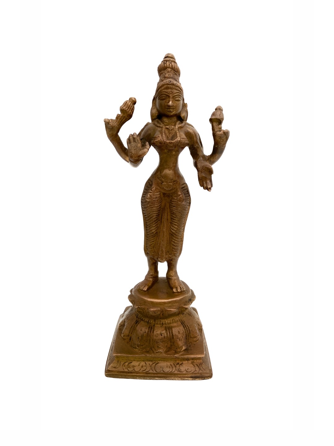 

Bhunes Gold Toned Lakshmi Idol Brass Showpiece