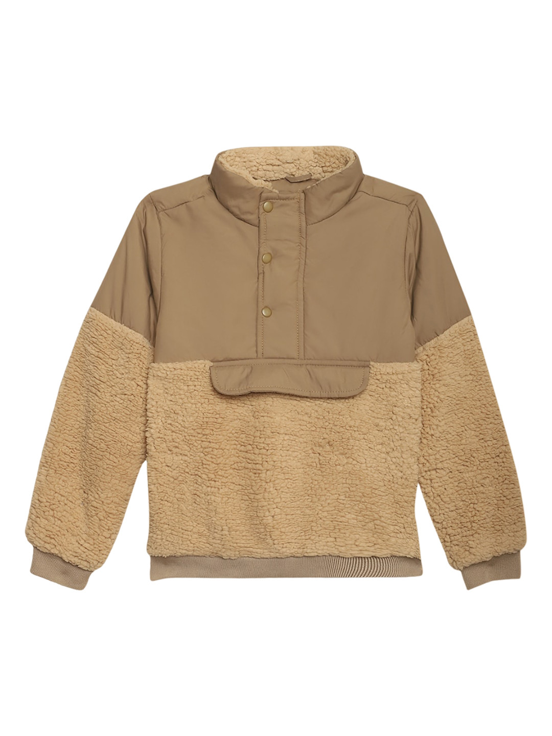 

HOUSE OF VEDAS Girls Lightweight Fur Trim Tailored Jacket, Brown