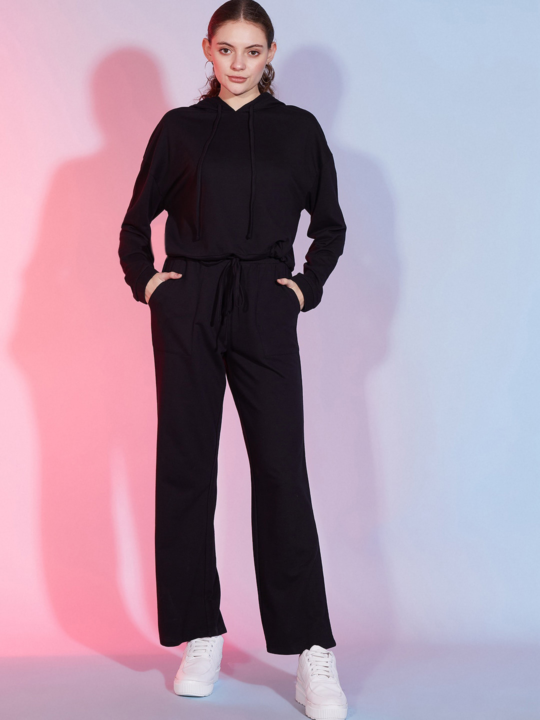 

DressBerry Hooded Sweatshirt With Trouser, Black
