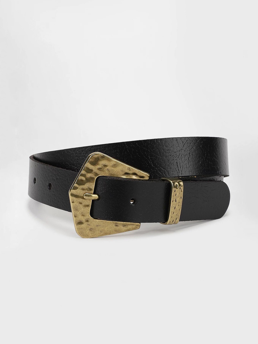 

Marks & Spencer Women Textured Leather Belt, Black