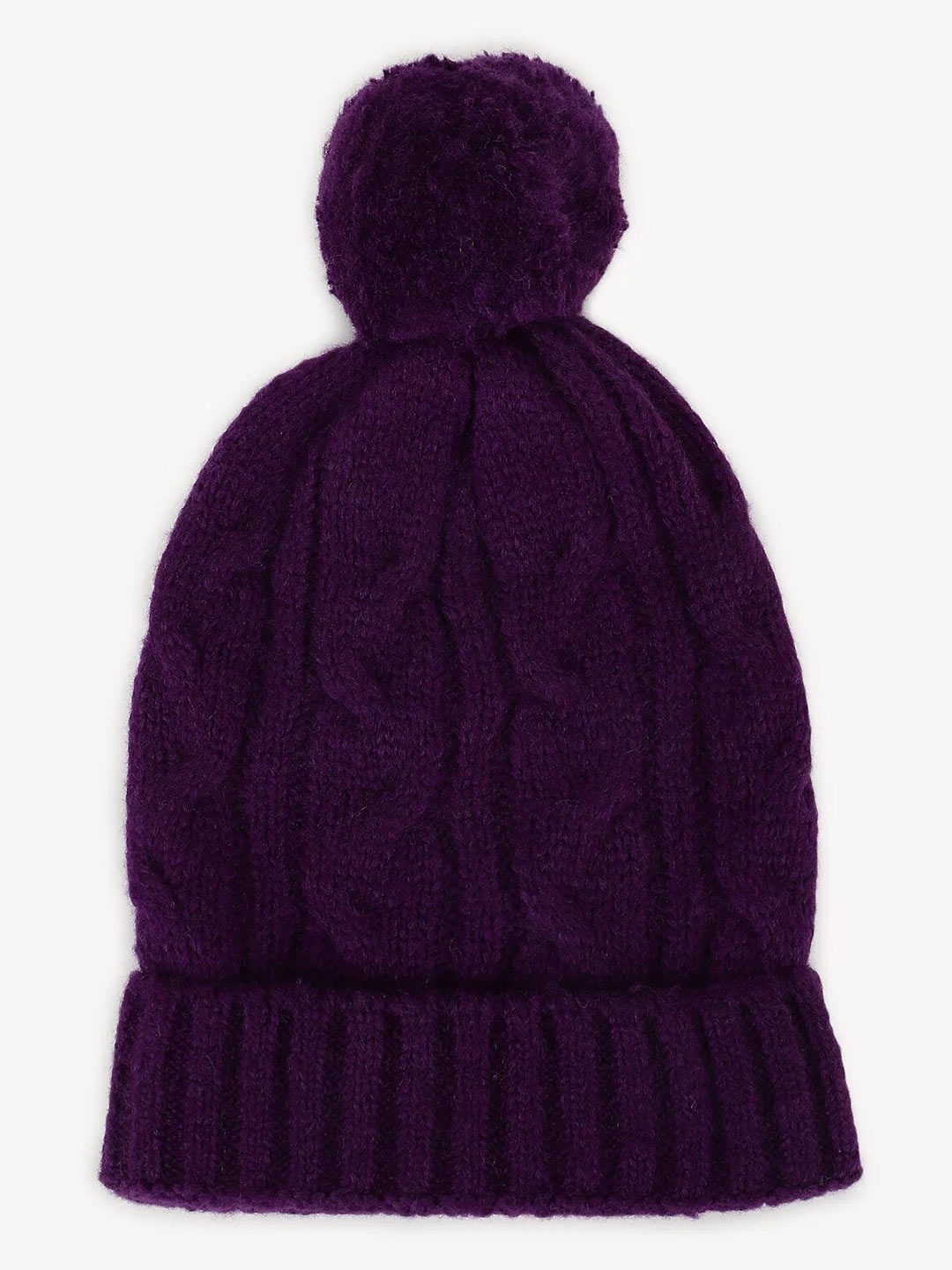 

Marks & Spencer Self Design Beanie Cap, Purple