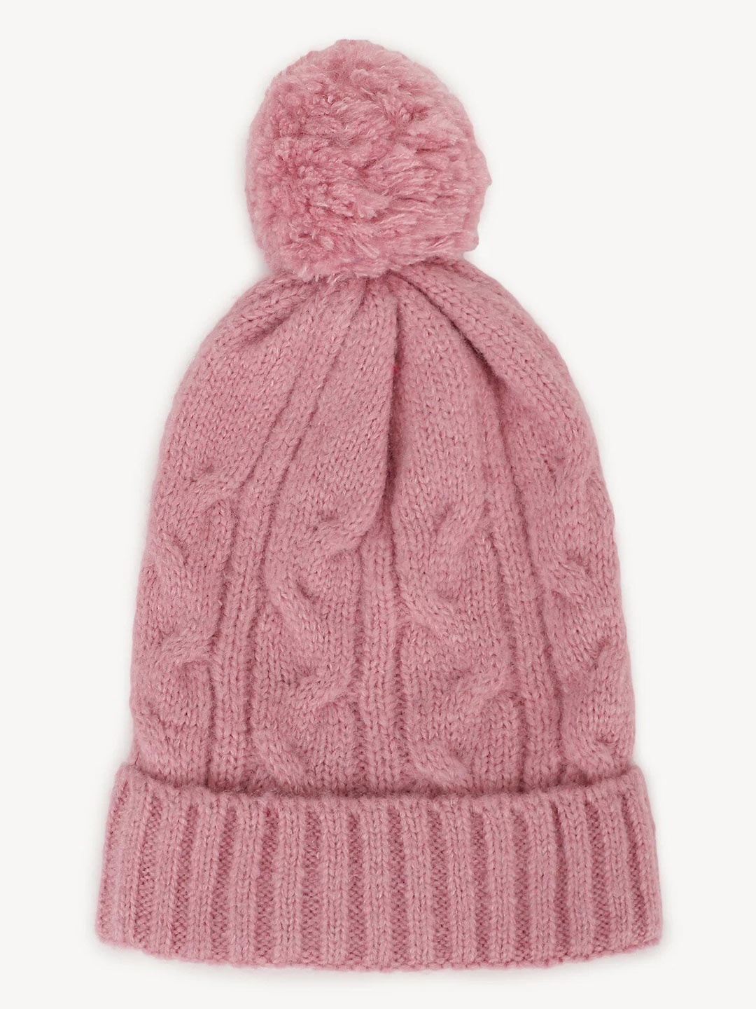 

Marks & Spencer Self Design Beanie Cap, Pink