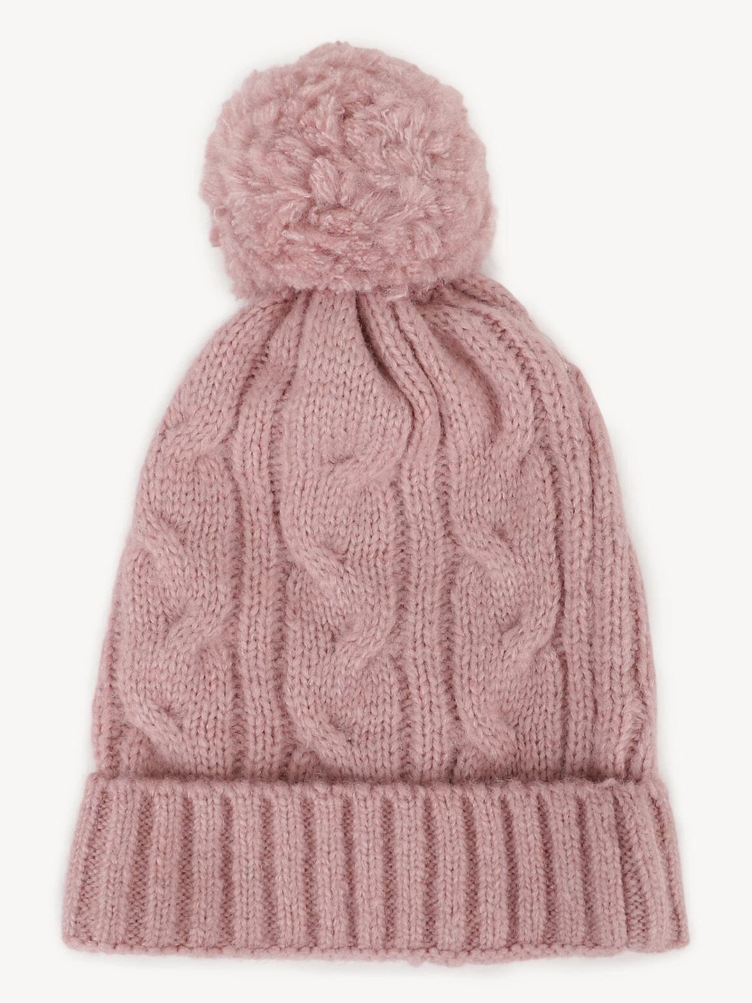 

Marks & Spencer Self Design Beanie Cap, Pink