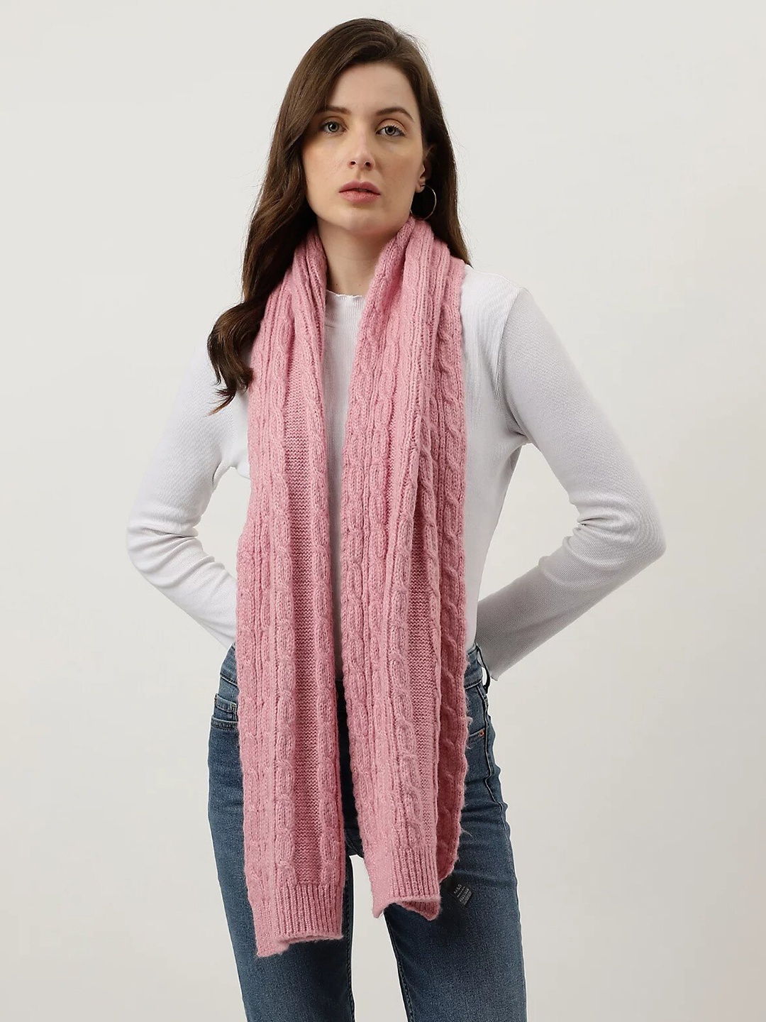 

Marks & Spencer Self Design Scarf, Pink