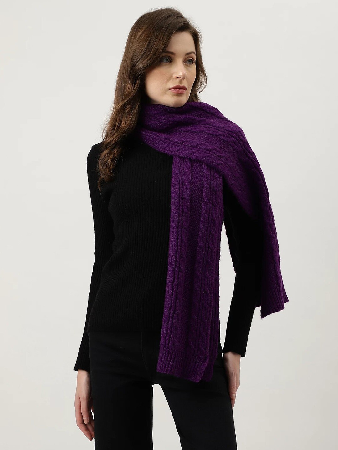 

Marks & Spencer Self Design Scarf, Purple