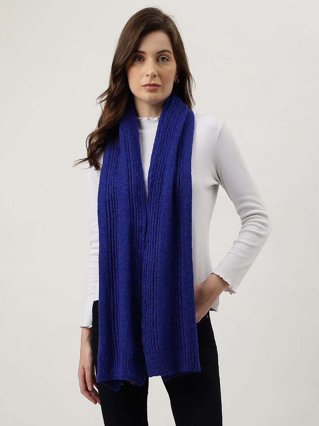 

Marks & Spencer Self Design Scarf, Blue