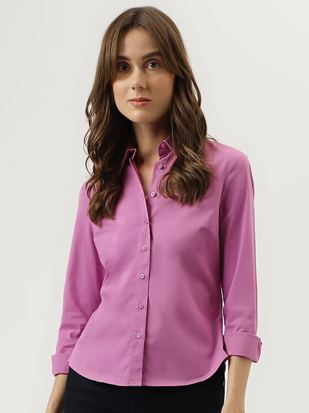

Marks & Spencer Spread Collar Casual Shirt, Purple