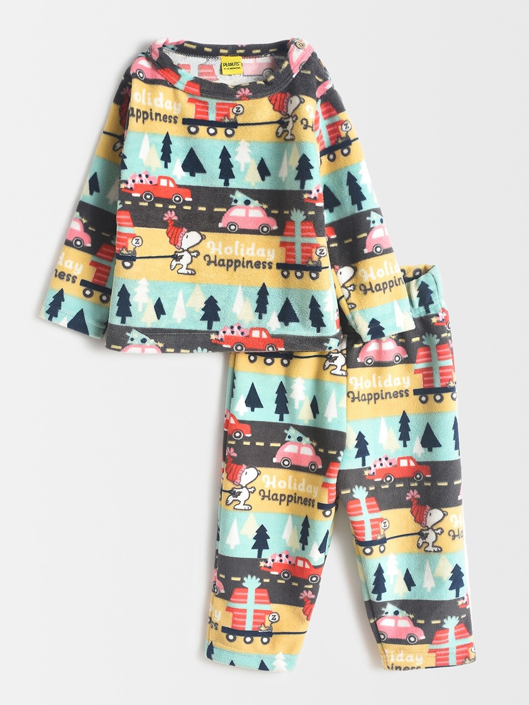 

MiArcus Kids Printed T-shirt with Trousers, Green