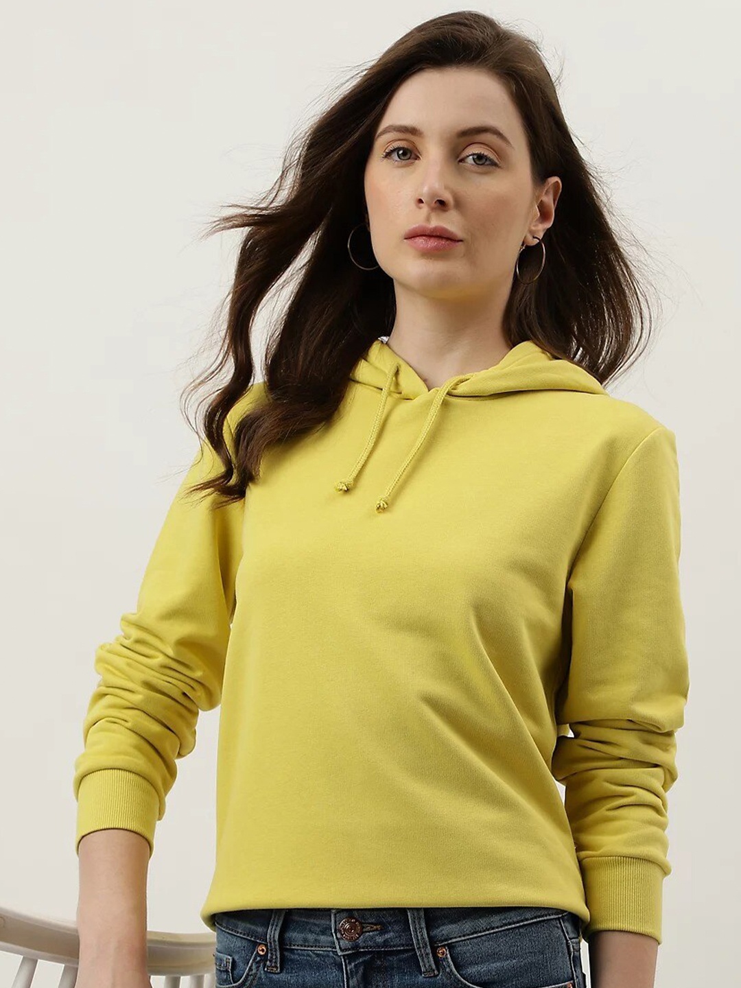 

Marks & Spencer Hooded Neck Long Sleeves Pullover Sweatshirt, Yellow