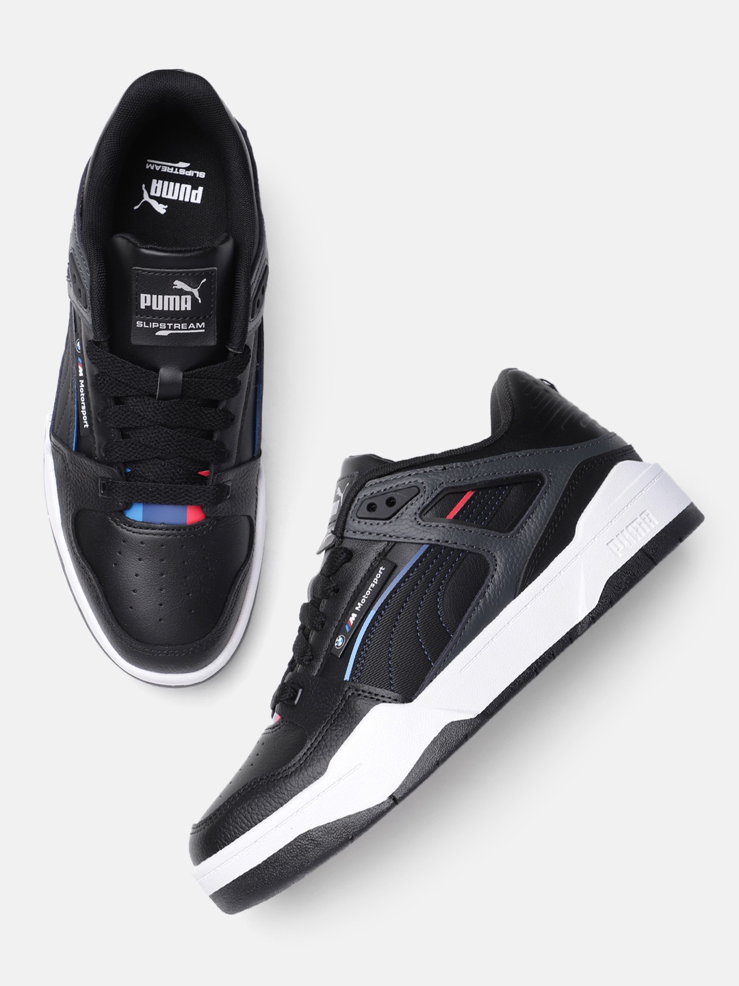 

PUMA Motorsport Unisex Leather BMW MMS Slipstream Sneakers, Black