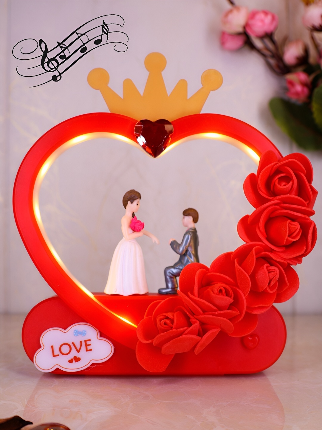 

Elegant Lifestyle Red & White Polyresin Figurine Showpiece