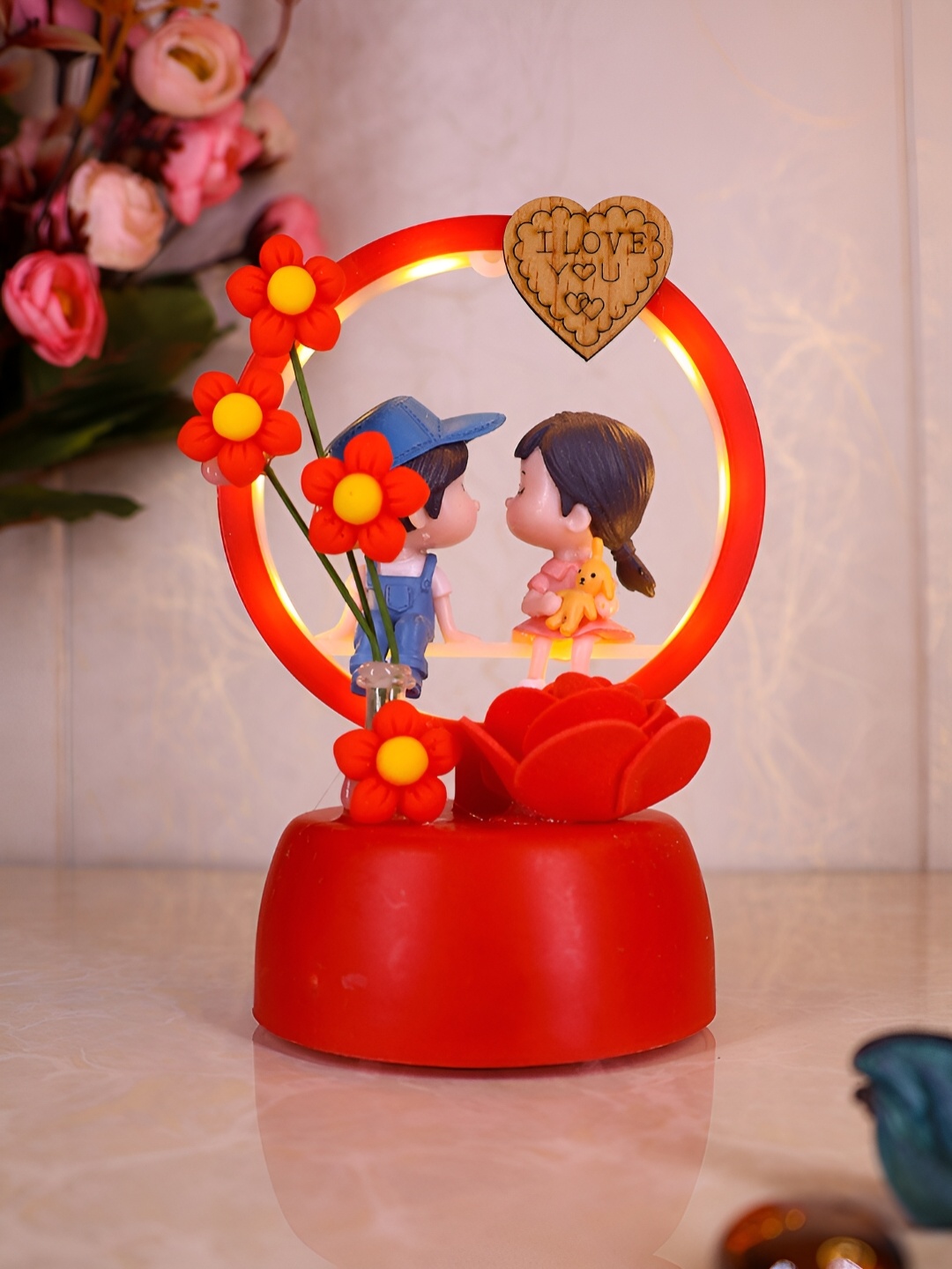 

Elegant Lifestyle Red & Blue Polyresin Figurine Showpiece