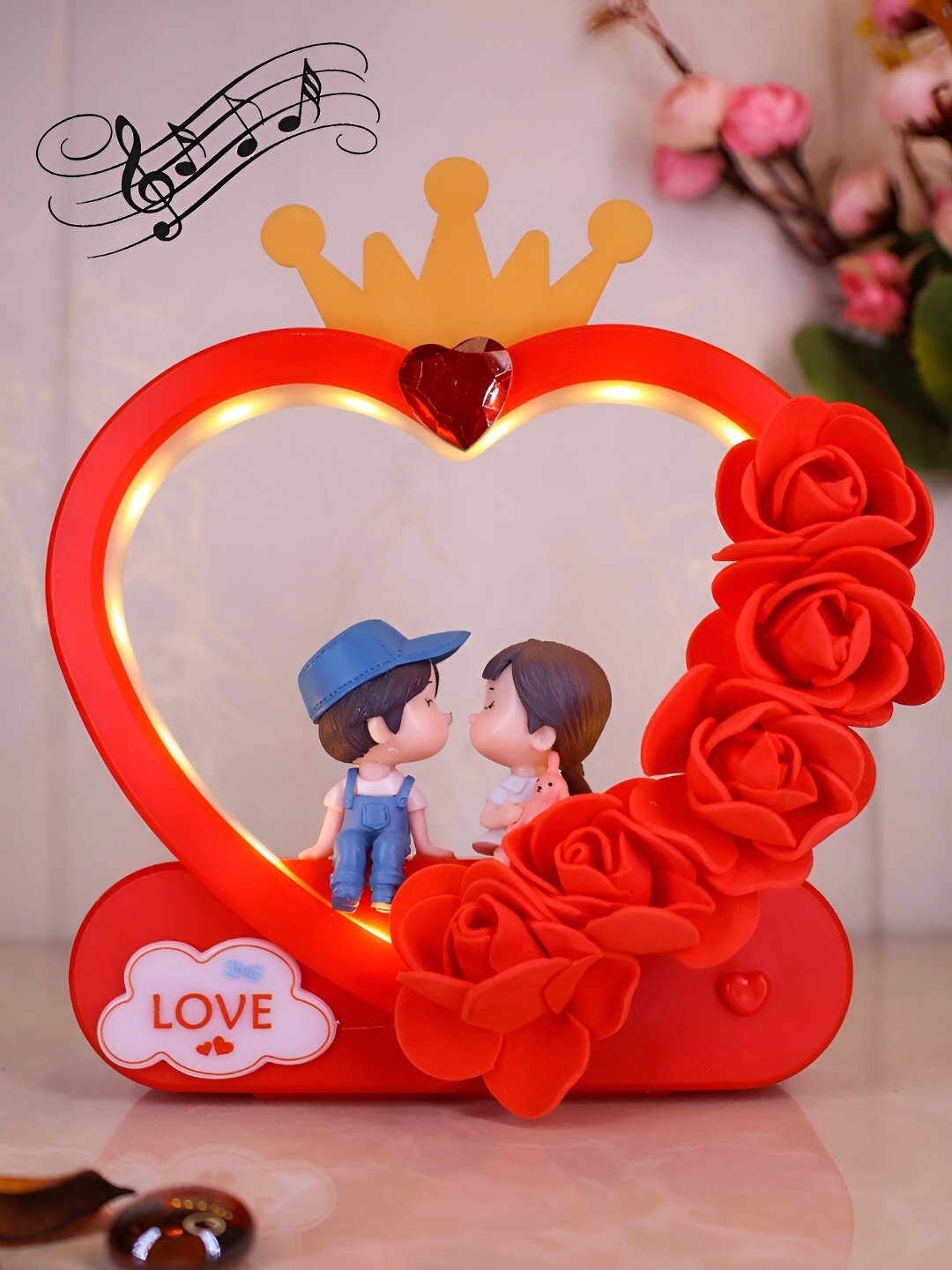 

Elegant Lifestyle Red & Blue Polyresin Figurine Showpiece
