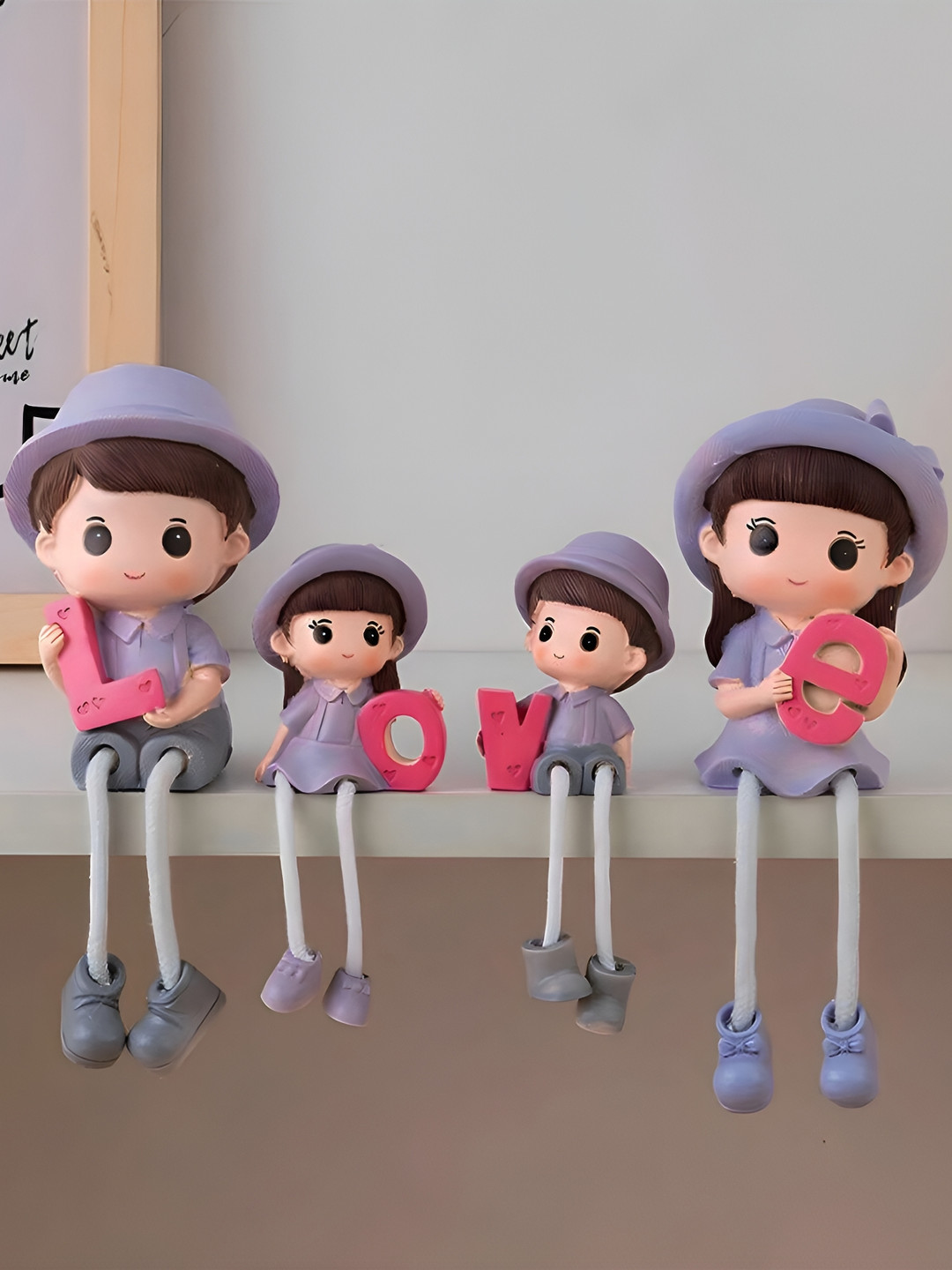 

Elegant Lifestyle Purple & Pink Polyresin Figurine Showpiece