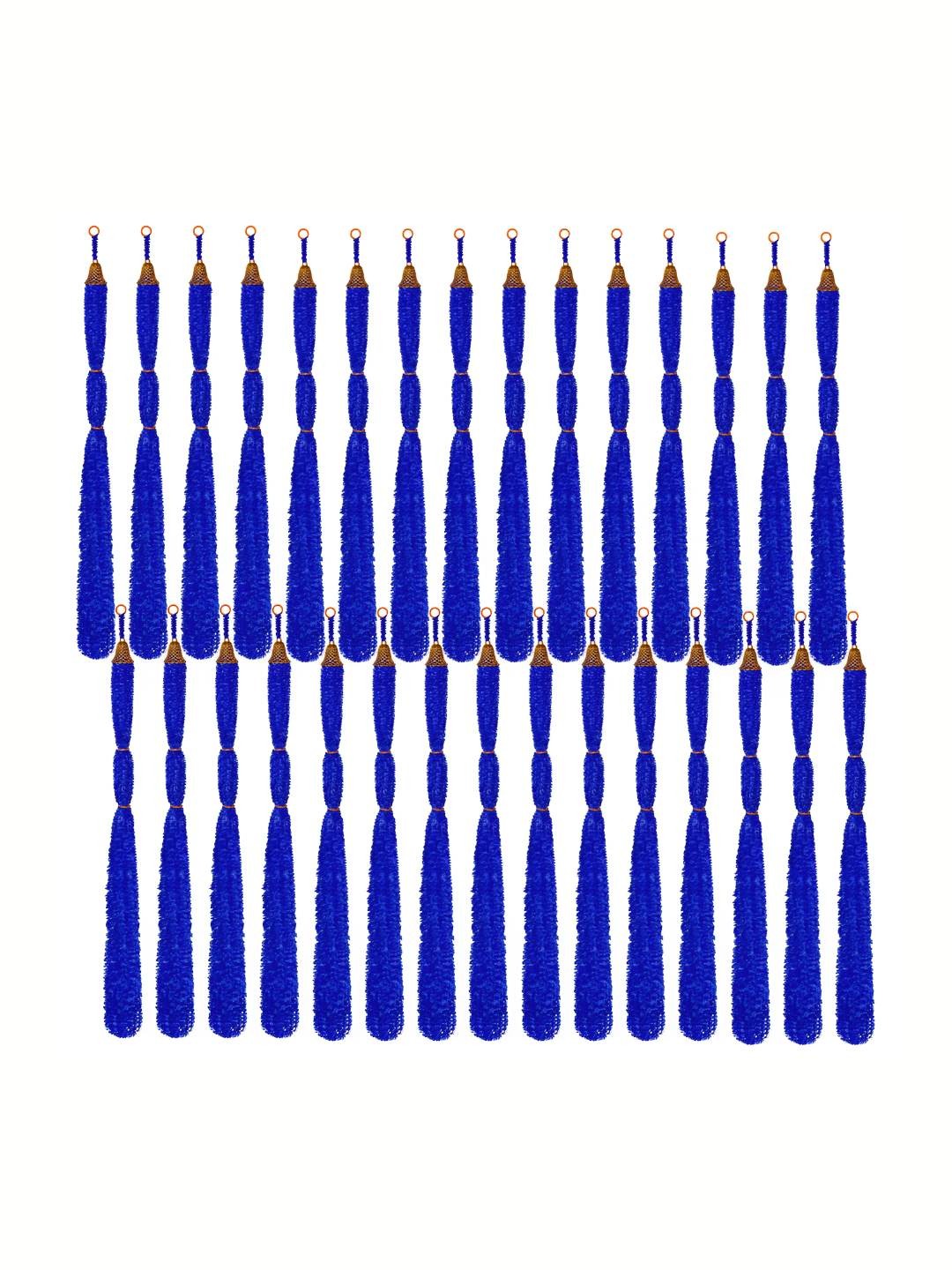 

iHandikart Blue 30 Pieces Feather Wool Tassels With Bell