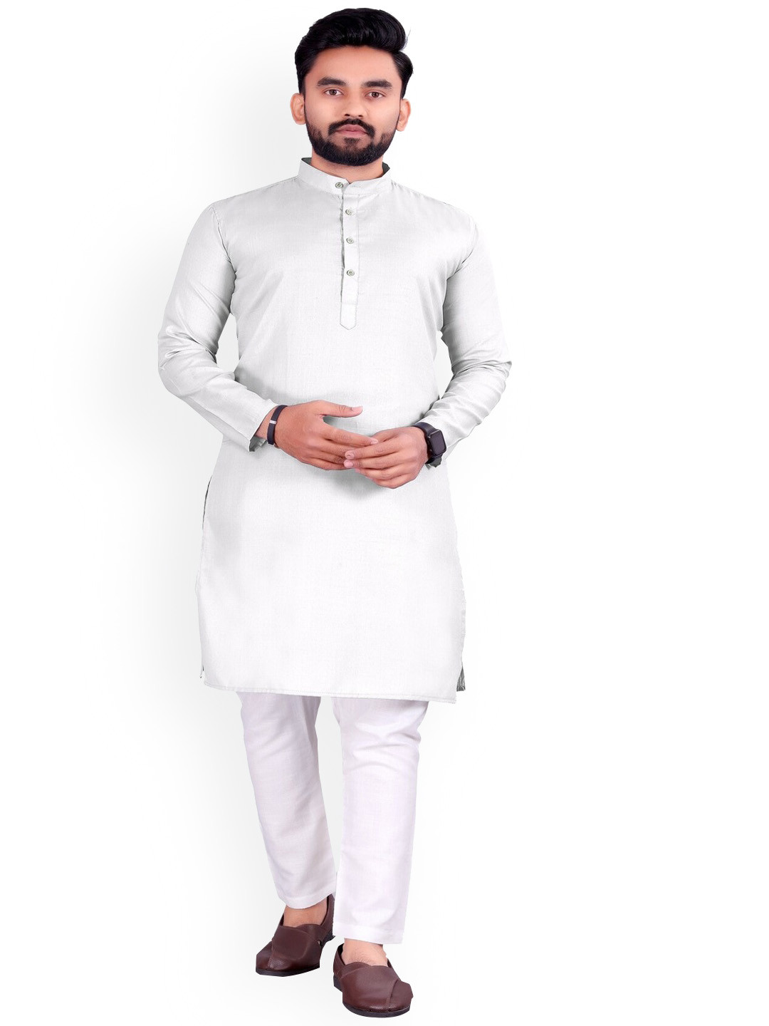 

Bought First Men White Pathani Kurta
