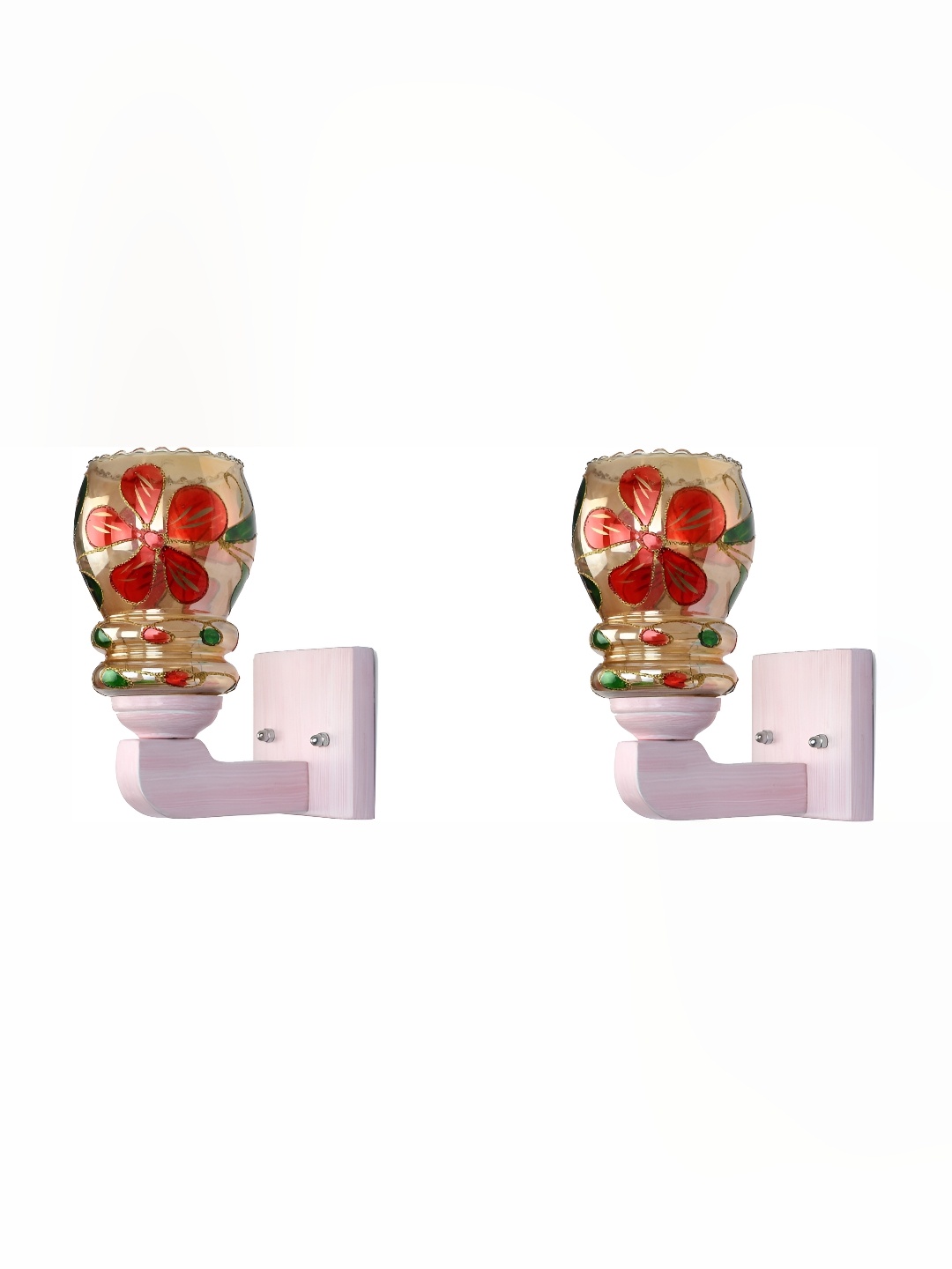 

Afast Red & Green Glass Wall Lamp