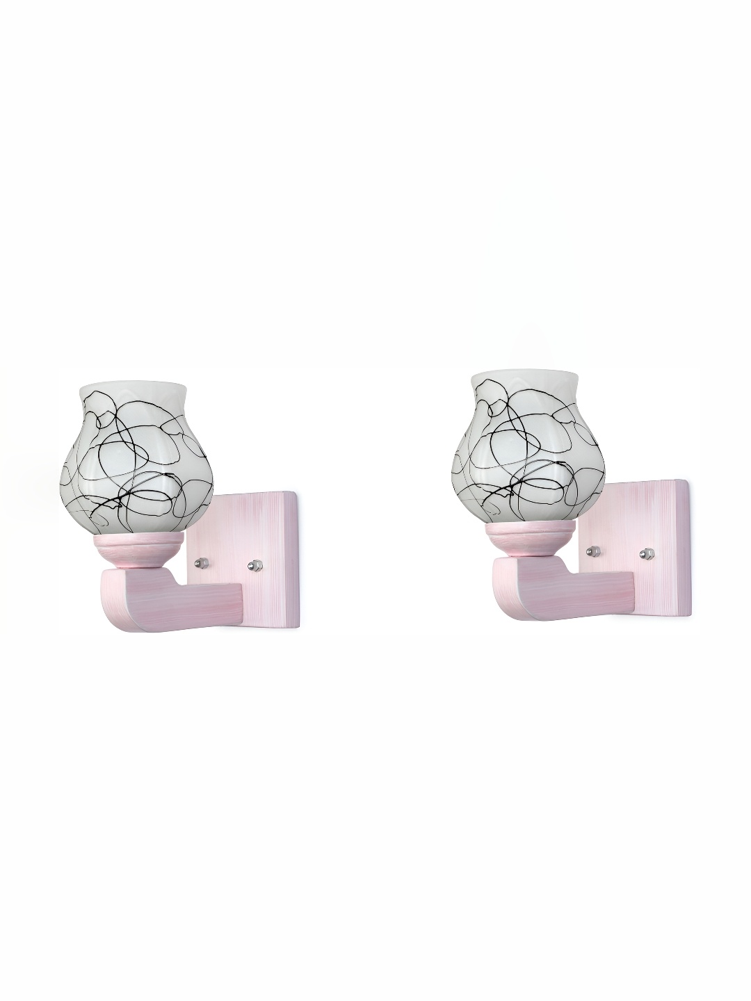 

Afast White 2 Pieces Glass Wall Lamp