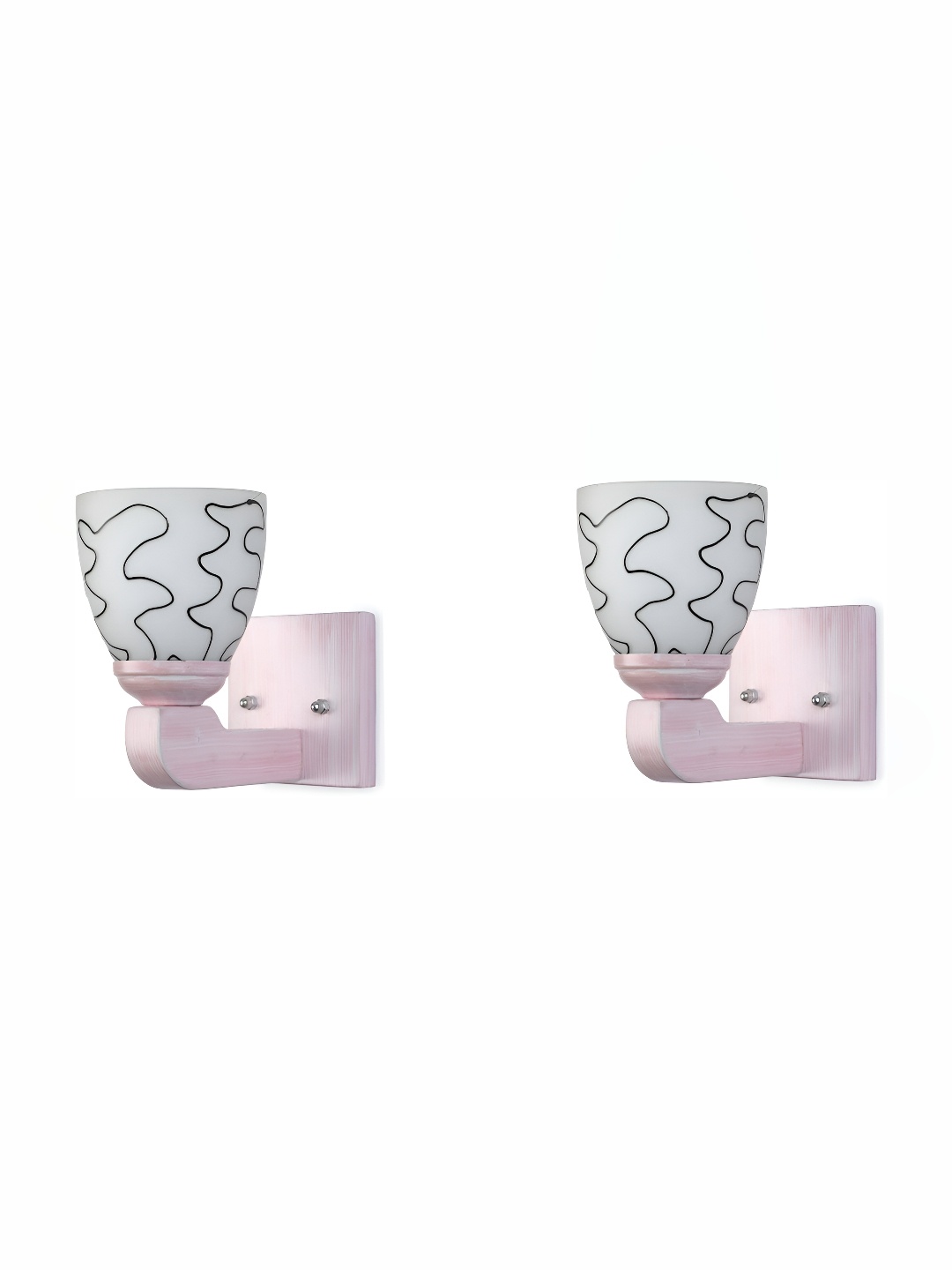 

Afast White 2 Pcs Glass Wall Lamps