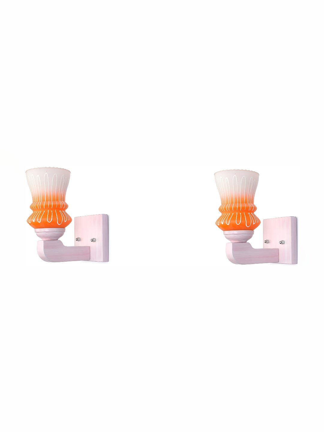 

Afast Orange 2 Pieces Glass Wall Lamps