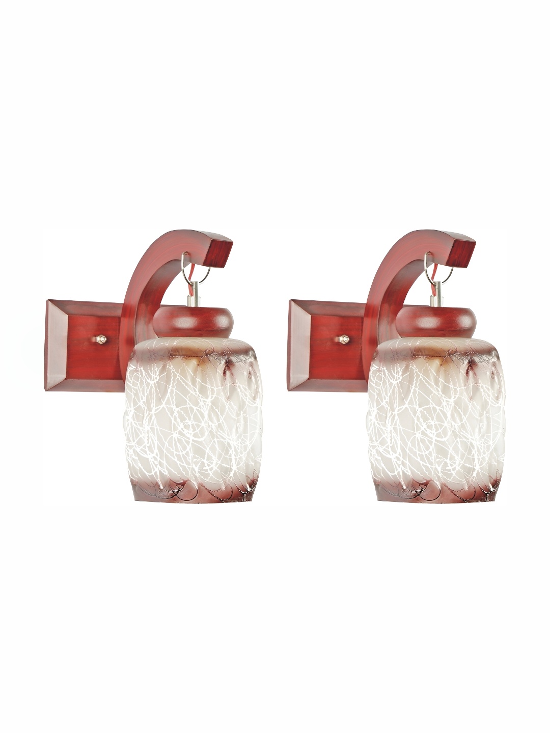 

Afast Grey & Brown 2 Pieces Glass Wall Lamp