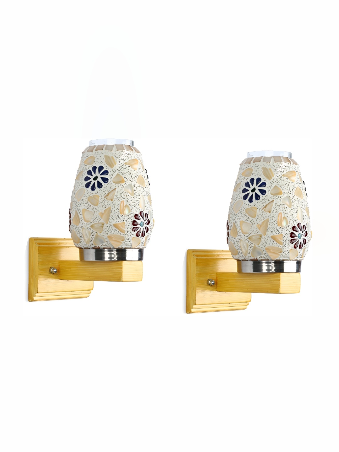 

Afast White 2 Pcs Glass Wall Lamps