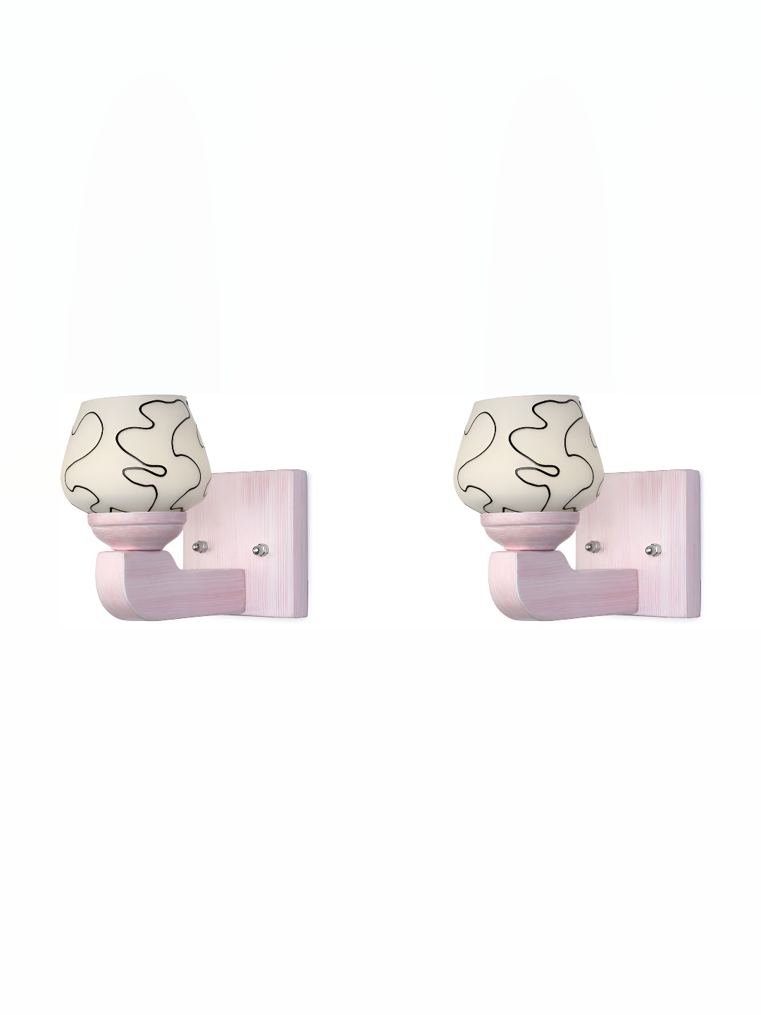 

Afast White 2 Pieces Glass Wall Lamp