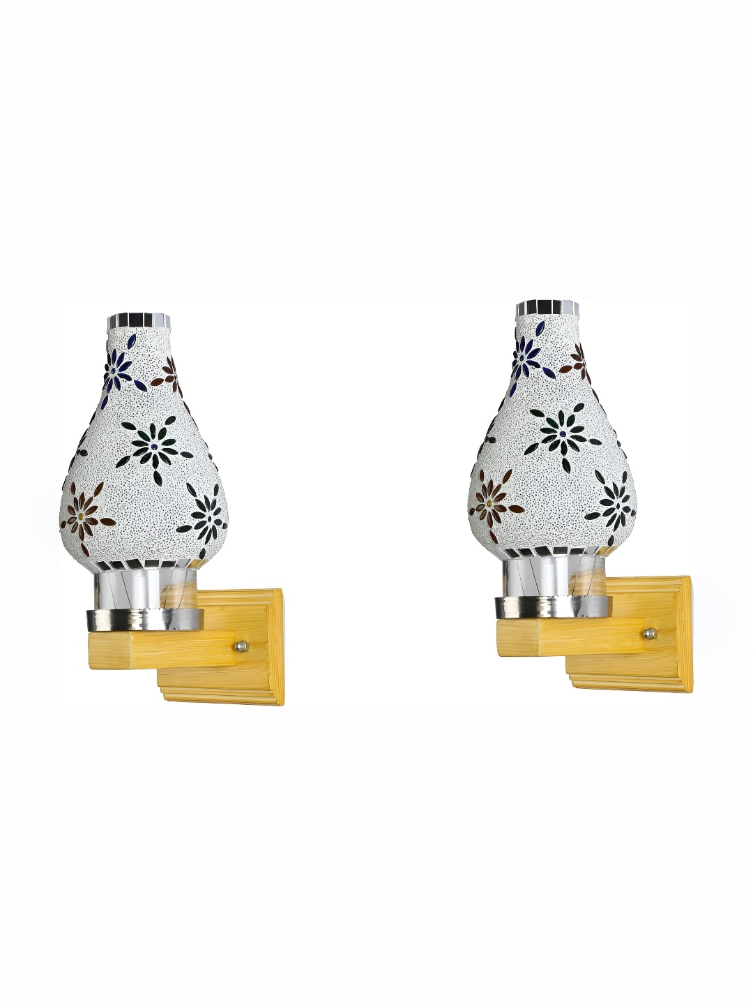 

Afast White 2 Pieces Glass Wall Lamps
