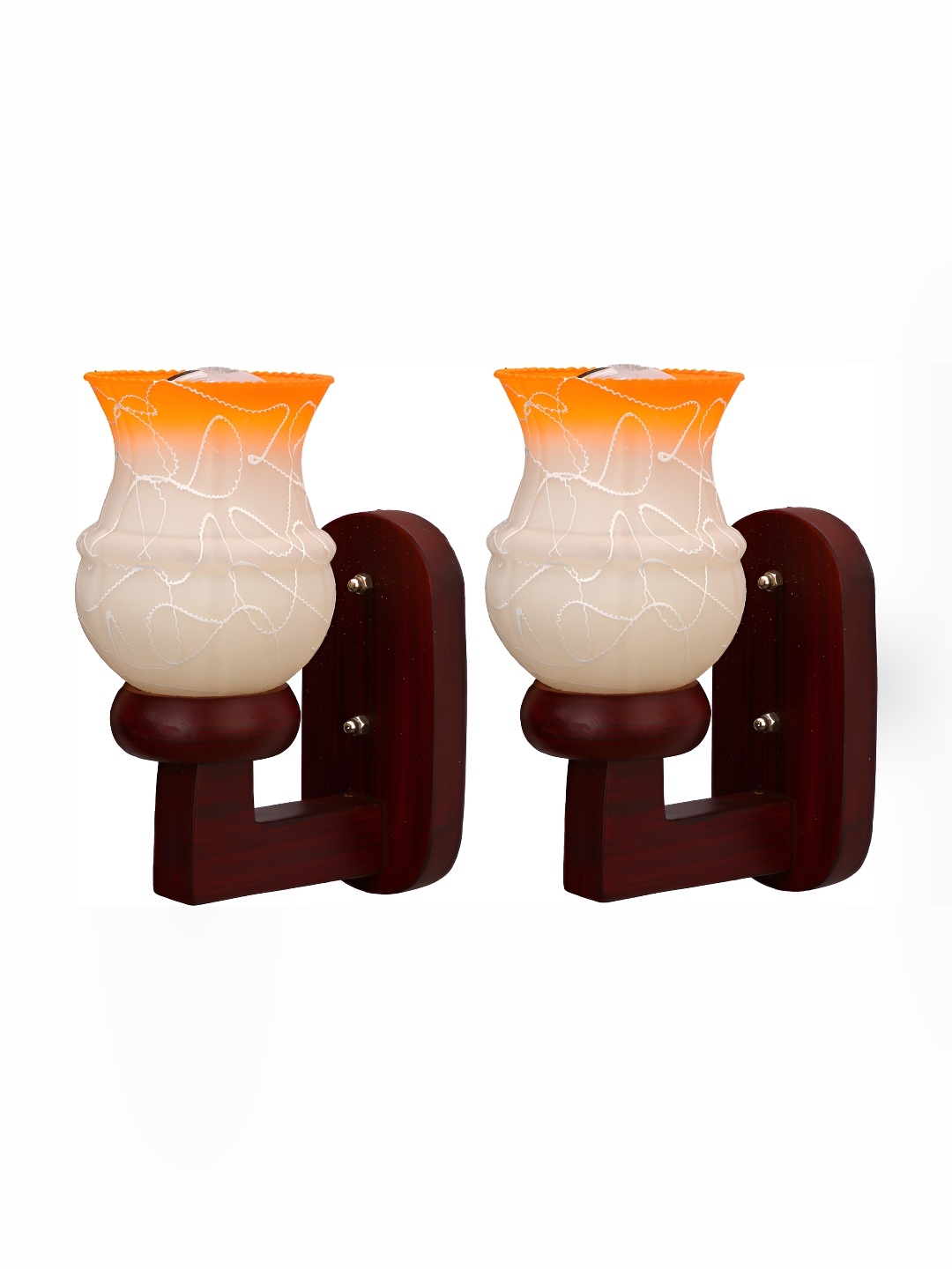 

Afast Orange 2 Pieces Glass Wall Lamp