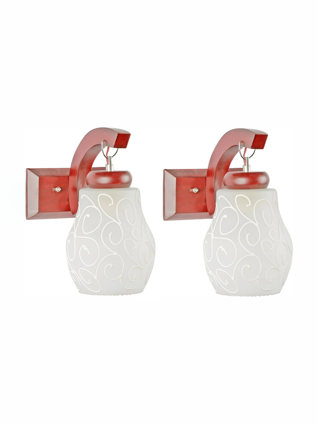 

Afast White 2 Pcs Glass Wall Lamps
