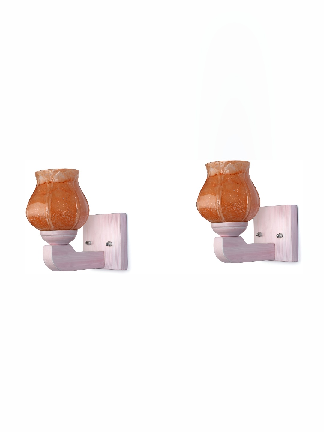 

Afast Brown 2 Pcs Glass Wall Lamps