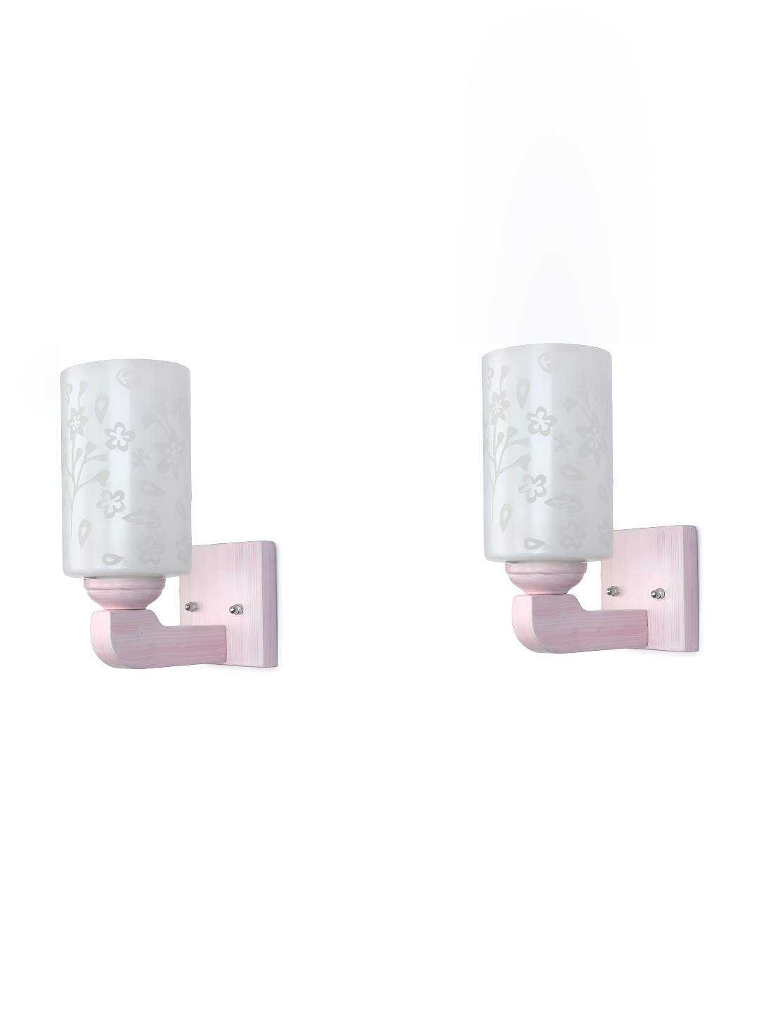 

Afast White 2 Pieces Cylindrical Shaped Glass Wall Lamps
