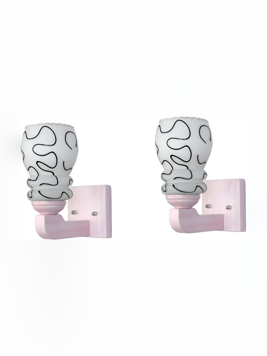 

Afast White 2 Pieces Glass Wall Lamps