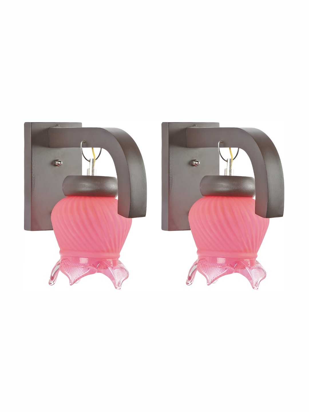 

Afast Pink 2 Pieces Glass Wall Lamps