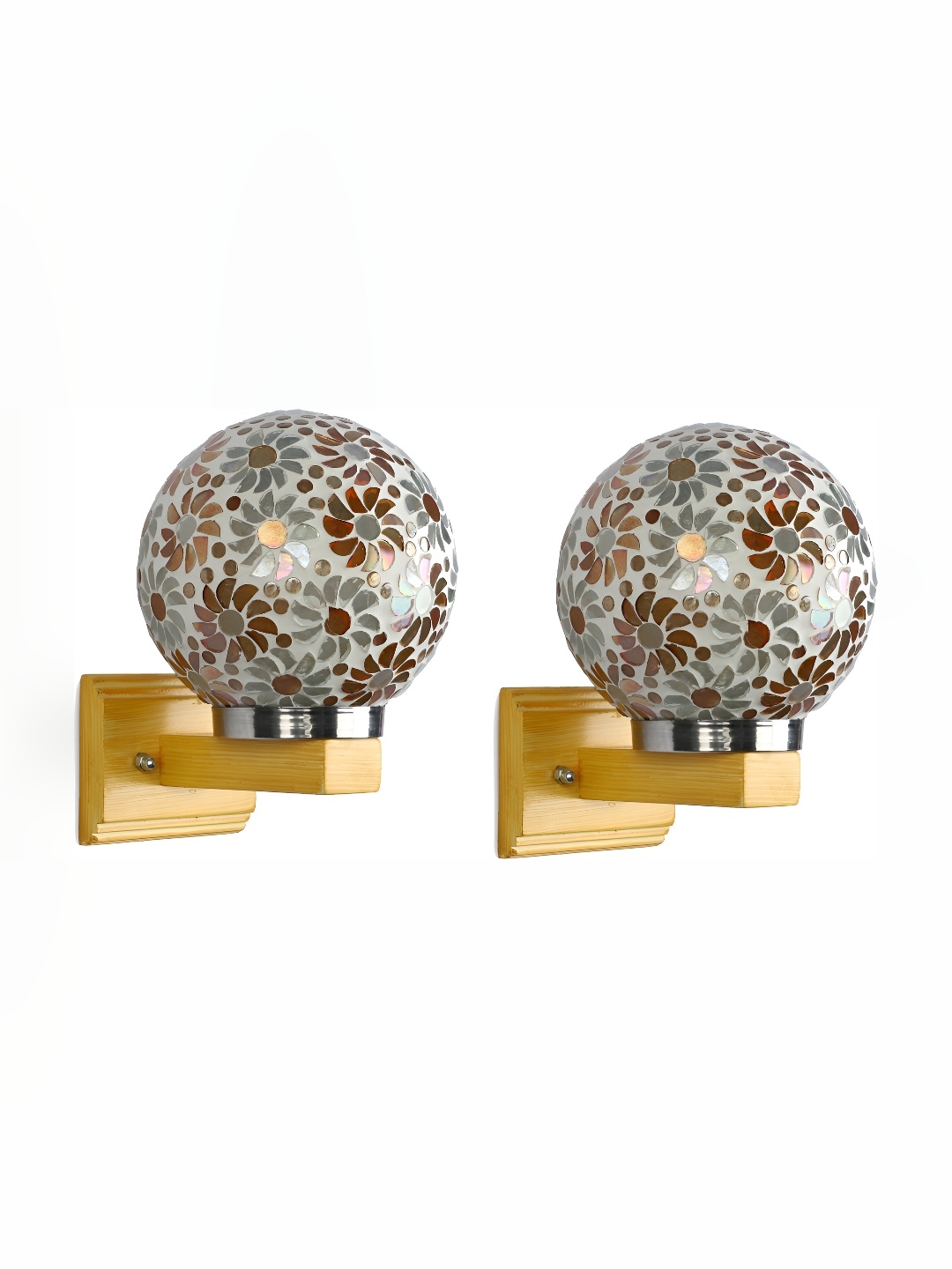 

Afast Grey 2 Pieces Glass Wall Lamp