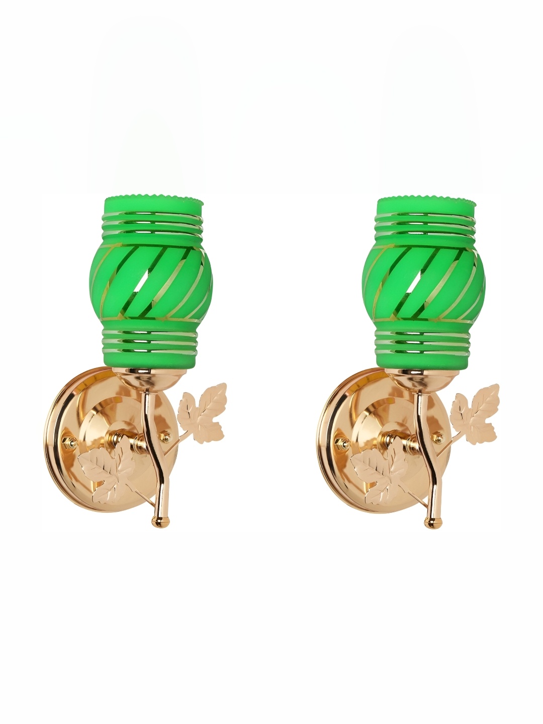 

Afast Green 2 Pieces Cylindrical Shaped Glass Wall Lamps