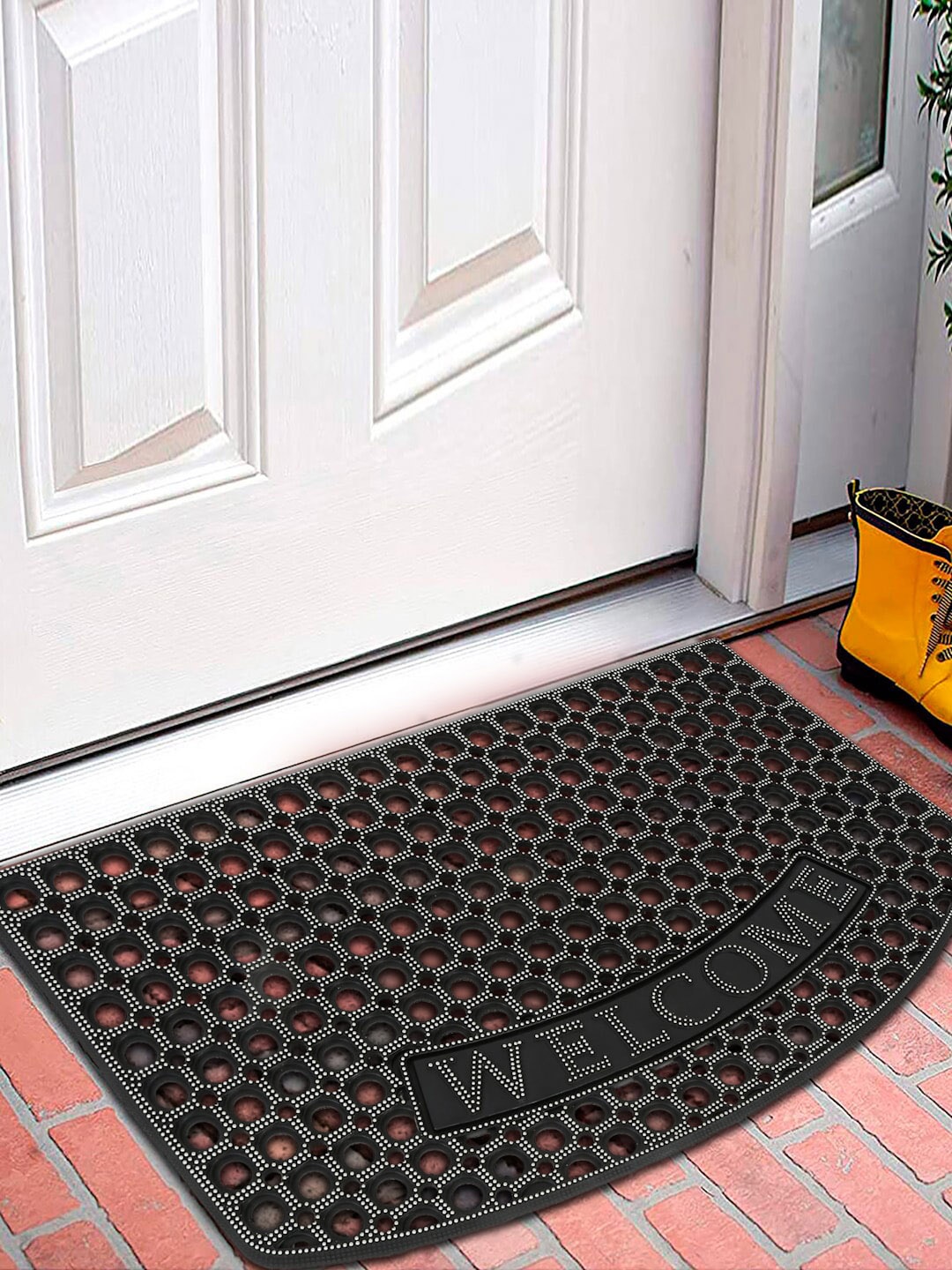 

SOKNACK Black Self-Designed Anti-Skid Doormat